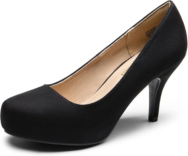 DREAM PAIRS Women's Lowpointed Low Stiletto Pump